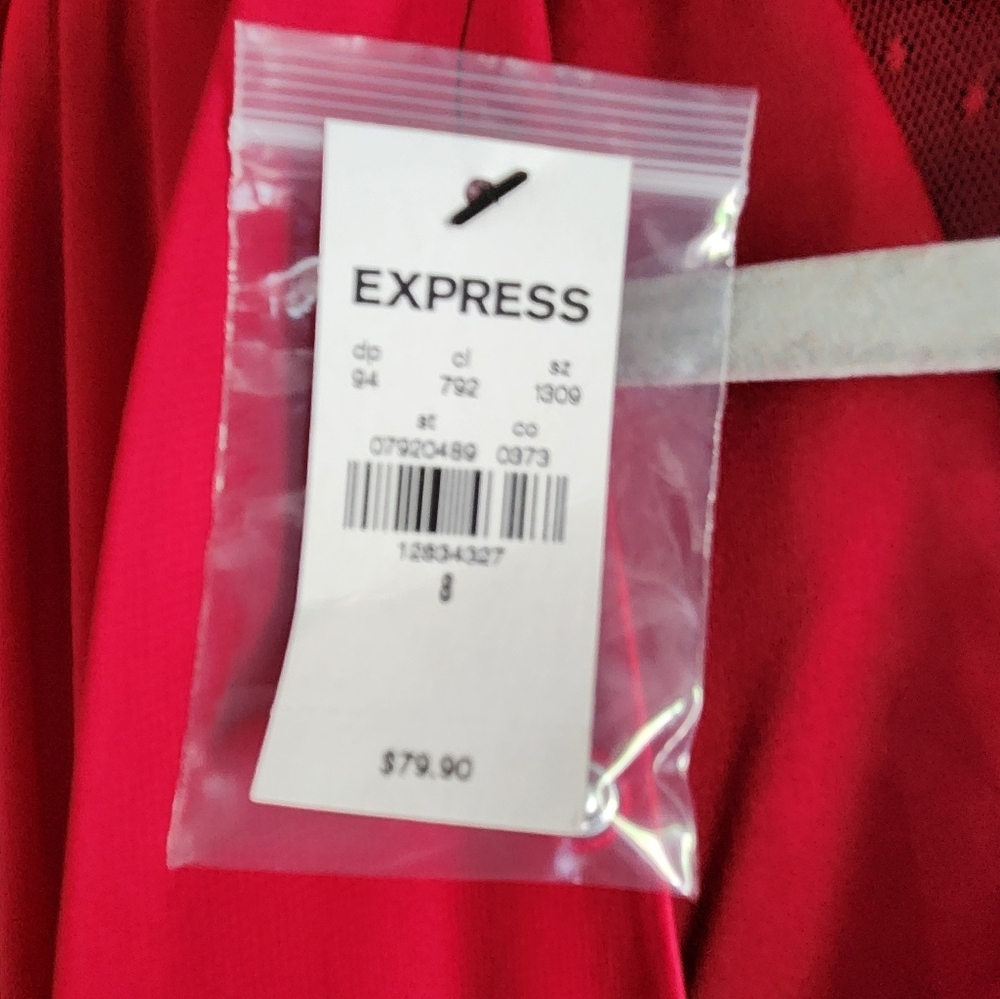 Express Brand New Dress Red - Picture 6 of 9